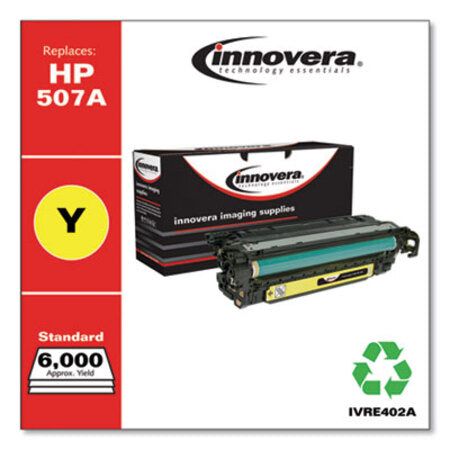 Innovera® Remanufactured Yellow Toner, Replacement for HP 507A (CE402A), 6,000 Page-Yield