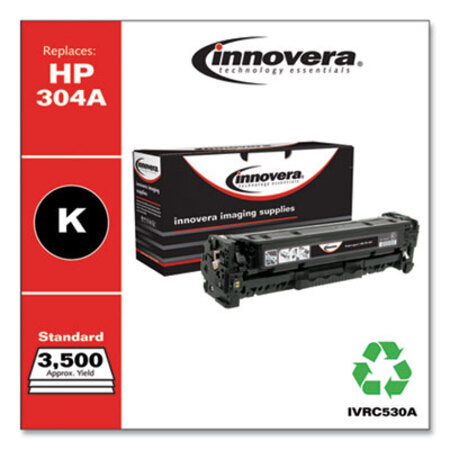 Innovera® Remanufactured Black Toner, Replacement for HP 304A (CC530A), 3,500 Page-Yield