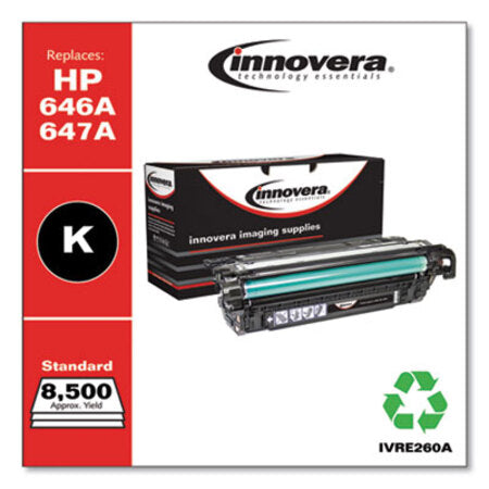 Innovera® Remanufactured Black Toner, Replacement for HP 647A (CE260A), 8,500 Page-Yield