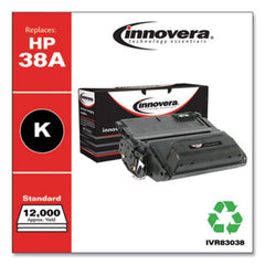 Innovera® Remanufactured Black Toner, Replacement for HP 38A (Q1338A), 12,000 Page-Yield