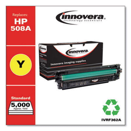 Innovera® Remanufactured Yellow Toner, Replacement for HP 508A (CF362A), 5,000 Page-Yield