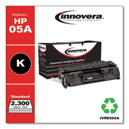 Innovera® Remanufactured Black Toner, Replacement for HP 05A (CE505A), 2,300 Page-Yield