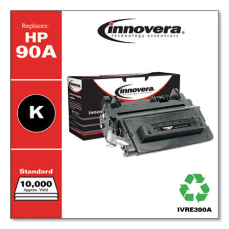 Innovera® Remanufactured Black Toner, Replacement for HP 90A (CE390A), 10,000 Page-Yield