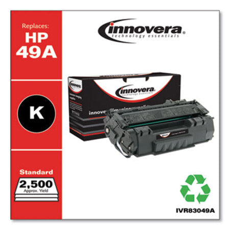 Innovera® Remanufactured Black Toner, Replacement for HP 49A (Q5949A), 2,500 Page-Yield