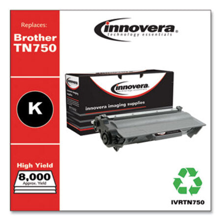 Innovera® Remanufactured Black High-Yield Toner, Replacement for Brother TN750, 8,000 Page-Yield