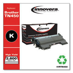 Innovera® Remanufactured Black High-Yield Toner, Replacement for Brother TN450, 2,600 Page-Yield