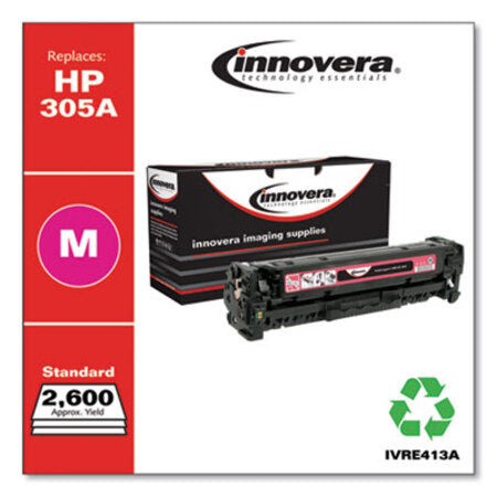 Innovera® Remanufactured Magenta Toner, Replacement for HP 305A (CE413A), 2,600 Page-Yield