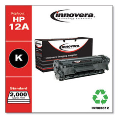 Innovera® Remanufactured Black Toner, Replacement for HP 12A (Q2612A), 2,000 Page-Yield