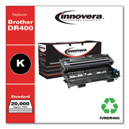 Innovera® Remanufactured Black Drum Unit, Replacement for Brother DR400, 20,000 Page-Yield