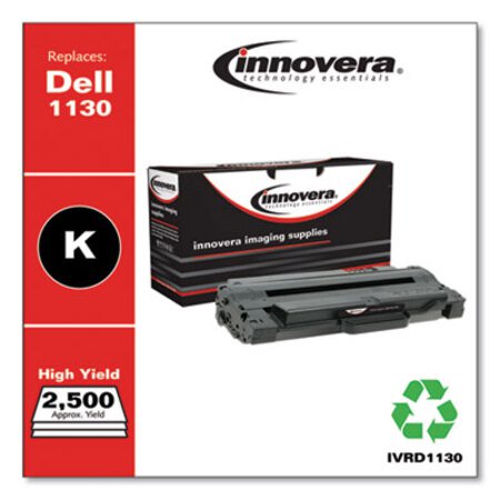 Innovera® Remanufactured Black Toner, Replacement for Dell 1130 (330-9523), 2,500 Page-Yield