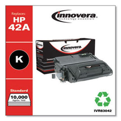 Innovera® Remanufactured Black Toner, Replacement for HP 42A (Q5942A), 10,000 Page-Yield