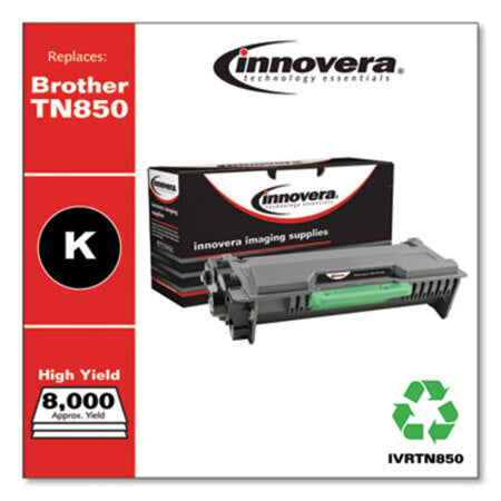 Innovera® Remanufactured Black High-Yield Toner, Replacement for Brother TN850, 8,000 Page-Yield