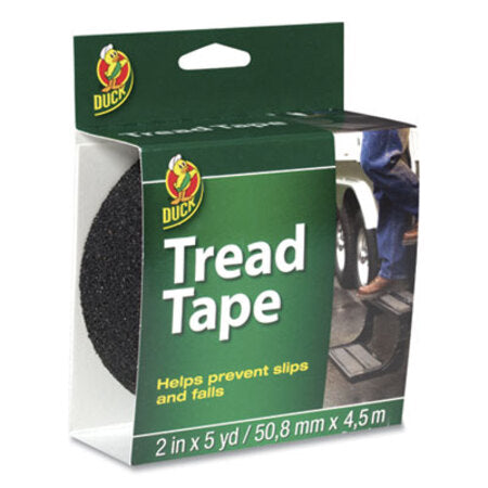 Duck® Tread Tape, 2" x 5 yds, 3" Core, Black