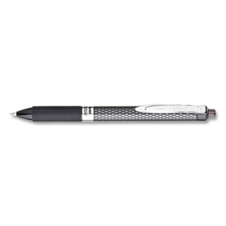 Pentel® Oh! Gel Retractable Gel Pen, Medium 0.7mm, Black Ink/Barrel, Dozen