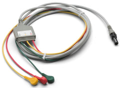 Welch Allyn Cable 8 Foot, One Piece, 3 Wire, With Snap Electrode Connection