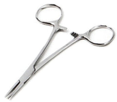 American Diagnostic Corp Hemostatic Forceps ADC® Kelly 5-1/2 Inch Length Floor Grade Stainless Steel NonSterile Ratchet Lock Finger Ring Handle Straight Serrated Jaws - M-661387-3848 - Each