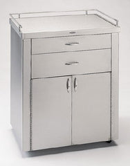 Pedigo Products Treatment Cabinet Stainless Steel 2 Drawers Optional Locking Rod