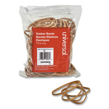 Universal® Rubber Bands, Size 32, 0.04" Gauge, Beige, 4 oz Box, 205/Pack