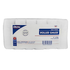 Dukal Conforming Bandage Dukal™ Cotton 2-Ply 2 Inch X 5 Yard Roll Shape NonSterile