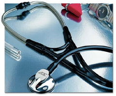 American Diagnostic Corp Cardiology Stethoscope Adscope® Black 1-Tube 19 Inch Tube Single Head Chestpiece