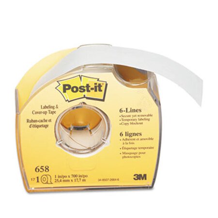 Post-It® Labeling and Cover-Up Tape, Non-Refillable, 1" x 700" Roll