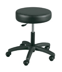 Winco Exam Stool Backless Gas Lift Height Adjustment 5 Casters Carob