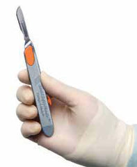 Sandel Medical Industries Safety Scalpel Handle Change-A-Blade® Size 3 - M-663445-4543 - Case of 48