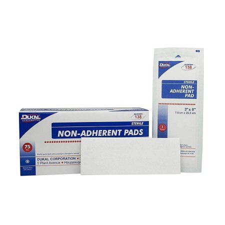 Dukal Non-Adherent Dressing Dukal™ Rayon / Polyester 3 X 8 Inch Sterile