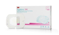 3M CHG I.V. Securement Dressing 3M™ Tegaderm™ CHG (Chlorhexidine Gluconate) / Flm 4 X 4-3/4 Inch Rectangle Sterile