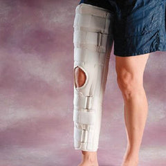 Patterson Medical Supply Knee Immobilizer Rolyan® Medium Strap Closure 16 to 19 Inch Circumference Short, 20 Inch Left or Right Knee
