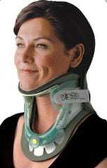 Aspen Medical Products Rigid Cervical Collar with Replacement Pads Aspen® Vista® Preformed Adult One Size Fits Most Two-Piece / Trachea Opening Adjustable Height Adjustable Neck Circumference