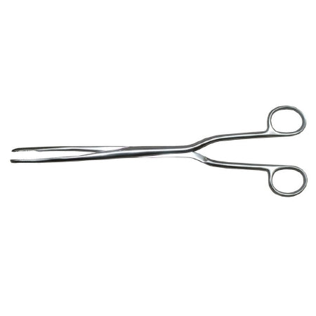 Medgyn Products Obstetrical Forceps MedGyn Hern 13 Inch Length Surgical Grade Stainless Steel NonSterile NonLocking Finger Ring Handle Slightly Curved 19 mm Coarse Serrated Fenestrated Oval Jaws - M-664289-1534 - Each