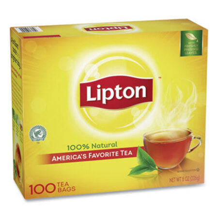 Lipton® Tea Bags, Regular, 100/Box