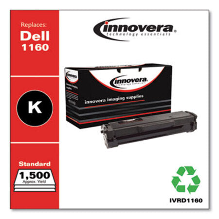 Innovera® Remanufactured Black Toner, Replacement for Dell B1160 (331-7335), 1,500 Page-Yield