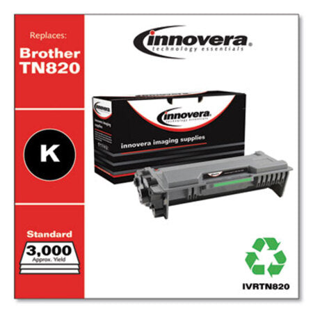 Innovera® Remanufactured Black Toner, Replacement for Brother TN820, 3,000 Page-Yield