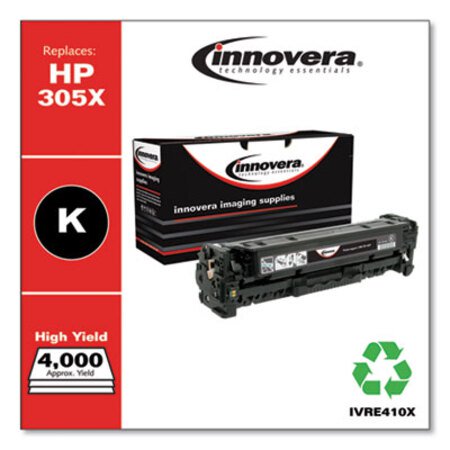 Innovera® Remanufactured Black High-Yield Toner, Replacement for HP 305X (CE410X), 4,000 Page-Yield