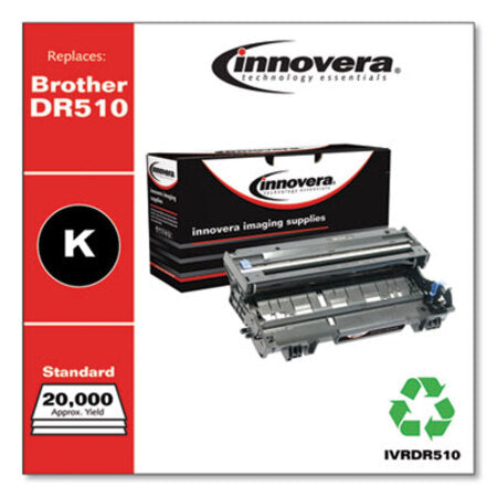 Innovera® Remanufactured Black Drum Unit, Replacement for Brother DR510, 20,000 Page-Yield