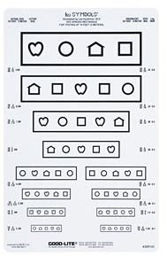 Good-Lite Preschool Eye Test Chart Kit Good-Lite® 10 Foot Measurement Acuity Test