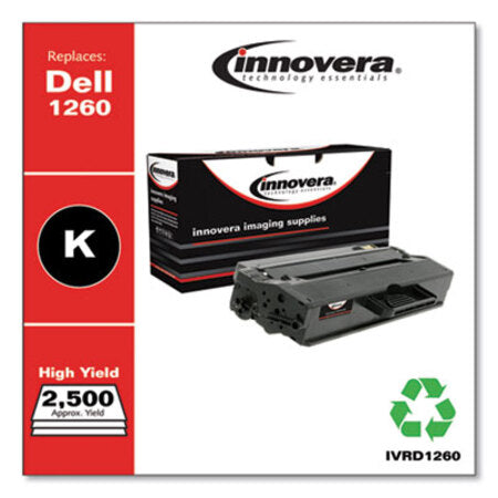 Innovera® Remanufactured Black Toner, Replacement for Dell B1260 (331-7328), 2,500 Page-Yield