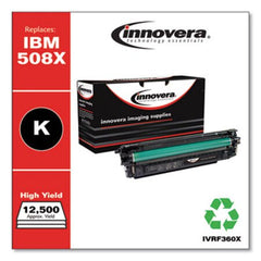 Innovera® Remanufactured Black High-Yield Toner, Replacement for HP 508X (CF360X), 12,500 Page-Yield