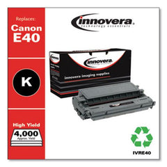 Innovera® Remanufactured Black High-Yield Toner, Replacement for Canon E40 (1491A002AA), 4,000 Page-Yield