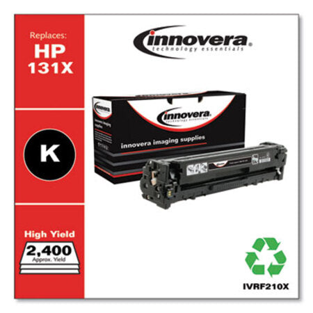 Innovera® Remanufactured Black High-Yield Toner, Replacement for HP 131X (CF210X), 2,300 Page-Yield