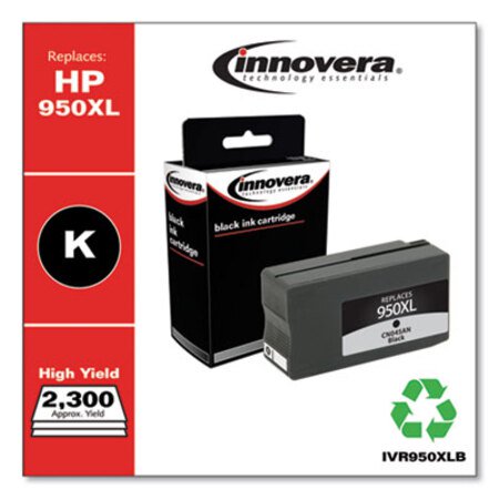 Innovera® Remanufactured Black High-Yield Ink, Replacement for HP 950XL (CN045AN), 2,300 Page-Yield