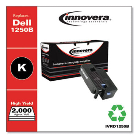 Innovera® Remanufactured Black High-Yield Toner, Replacement for Dell 1250 (331-0778), 2,000 Page-Yield