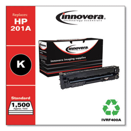 Innovera® Remanufactured Black Toner, Replacement for HP 201A (CF400A), 1,500 Page-Yield