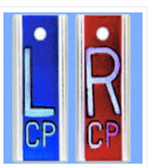 Wolf X-Ray X-Ray Marker Set 1 Inch Blue / Red Left / Right 1 Set