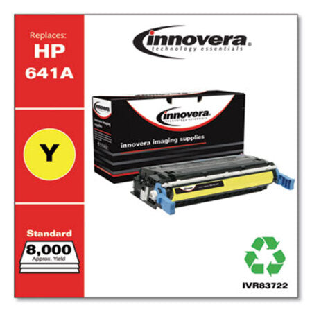 Innovera® Remanufactured Yellow Toner, Replacement for HP 641A (C9722A), 8,000 Page-Yield