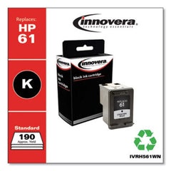 Innovera® Remanufactured Black Ink, Replacement for HP 61 (CH561WN), 200 Page-Yield