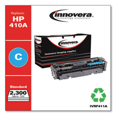 Innovera® Remanufactured Cyan Toner, Replacement for HP 410A (CF411A), 2,300 Page-Yield