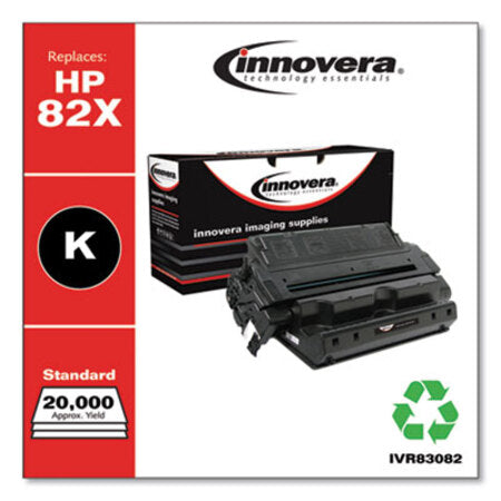 Innovera® Remanufactured Black High-Yield Toner, Replacement for HP 82X (C4182X), 22,000 Page-Yield